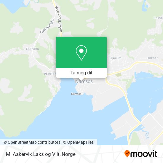 M. Aakervik Laks og Vilt kart