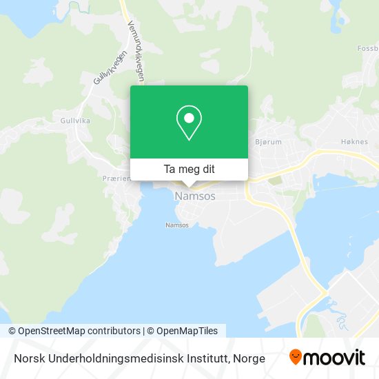 Norsk Underholdningsmedisinsk Institutt kart