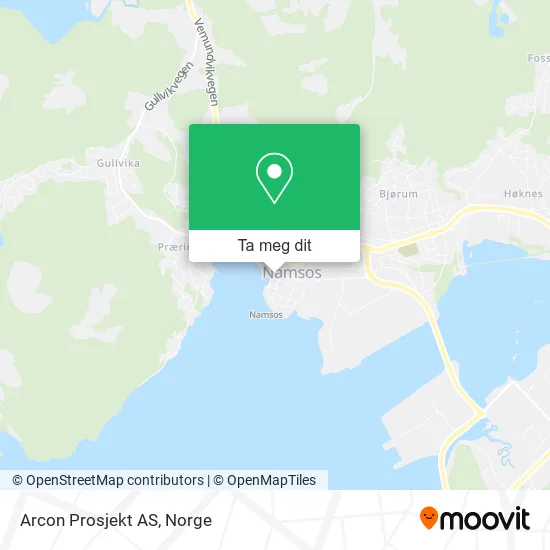 Arcon Prosjekt AS kart