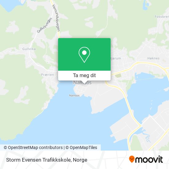 Storm Evensen Trafikkskole kart
