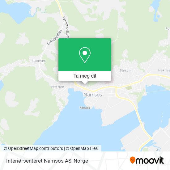 Interiørsenteret Namsos AS kart