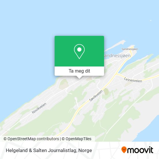 Helgeland & Salten Journalistlag kart