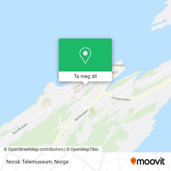 Norsk Telemuseum kart