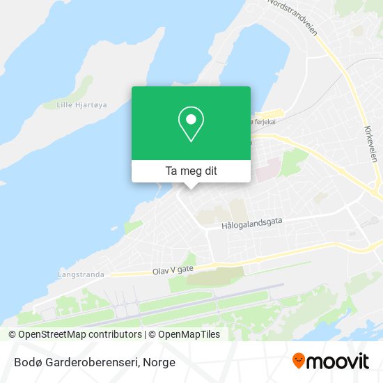 Bodø Garderoberenseri kart