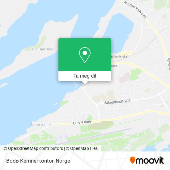 Bodø Kemnerkontor kart