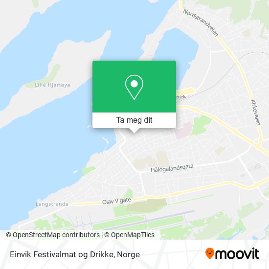 Einvik Festivalmat og Drikke kart