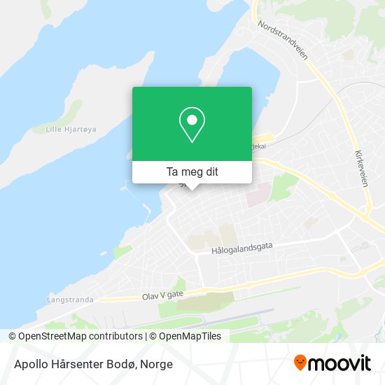 Apollo Hårsenter Bodø kart