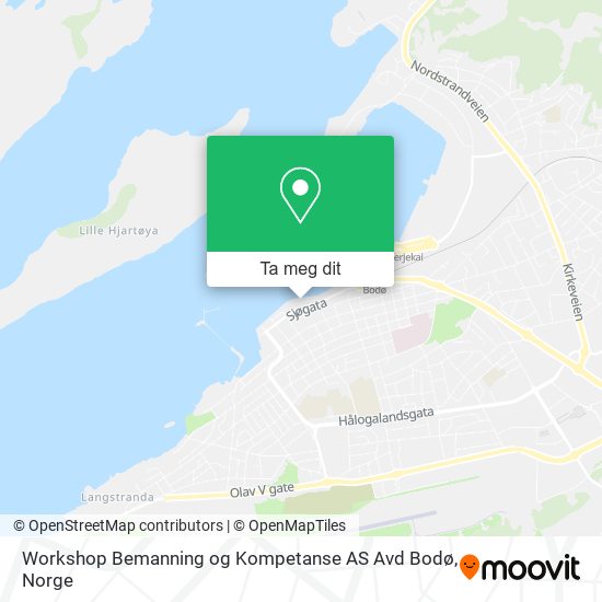 Workshop Bemanning og Kompetanse AS Avd Bodø kart