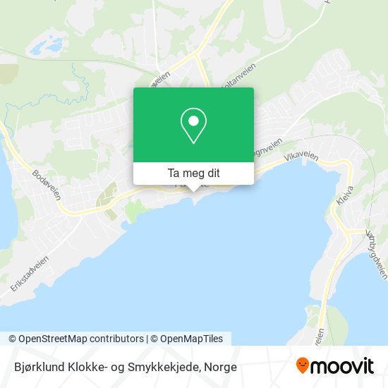 Bjørklund Klokke- og Smykkekjede kart