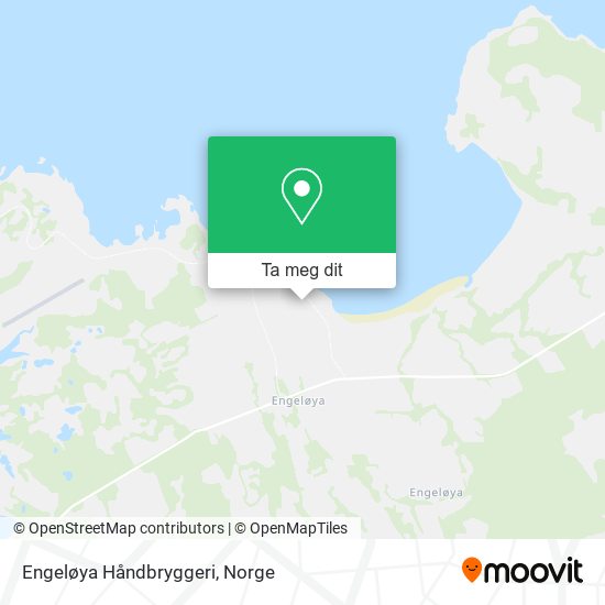 Engeløya Håndbryggeri kart