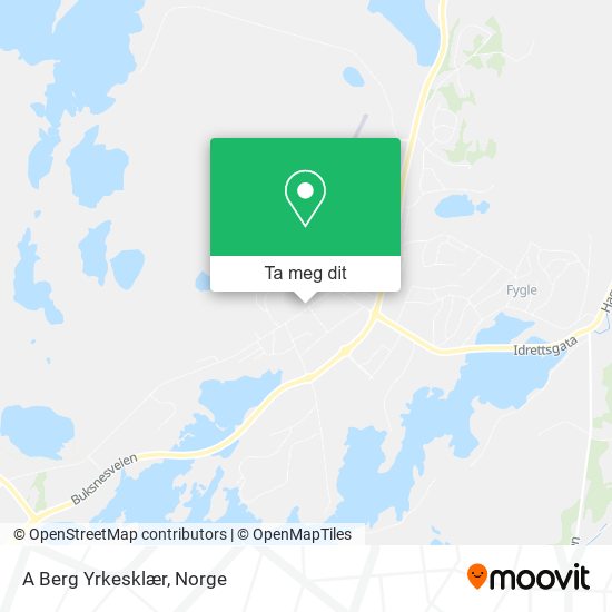 A Berg Yrkesklær kart