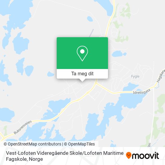 Vest-Lofoten Videregående Skole / Lofoten Maritime Fagskole kart