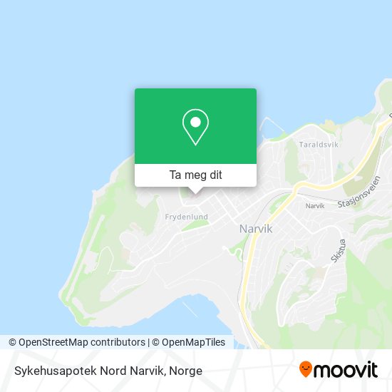 Sykehusapotek Nord Narvik kart