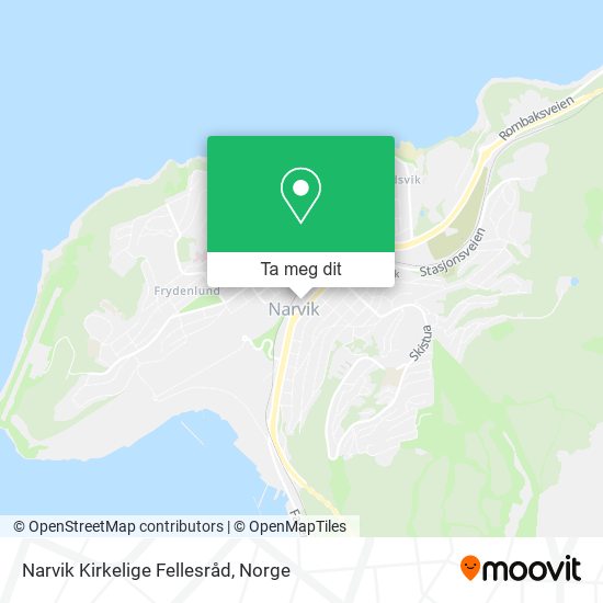 Narvik Kirkelige Fellesråd kart