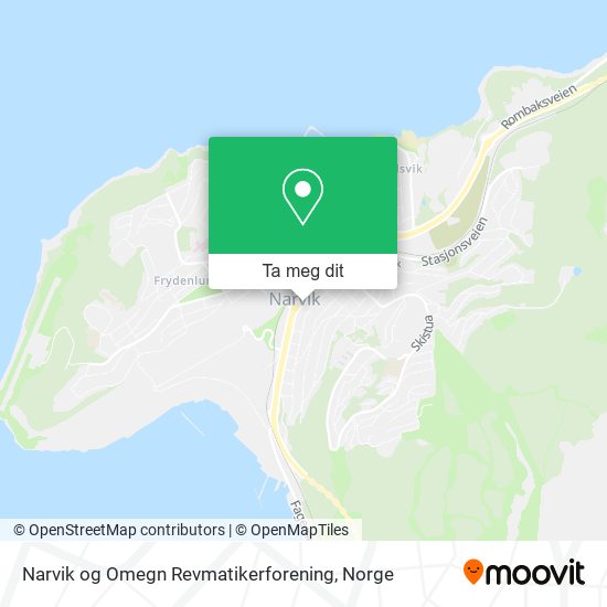 Narvik og Omegn Revmatikerforening kart