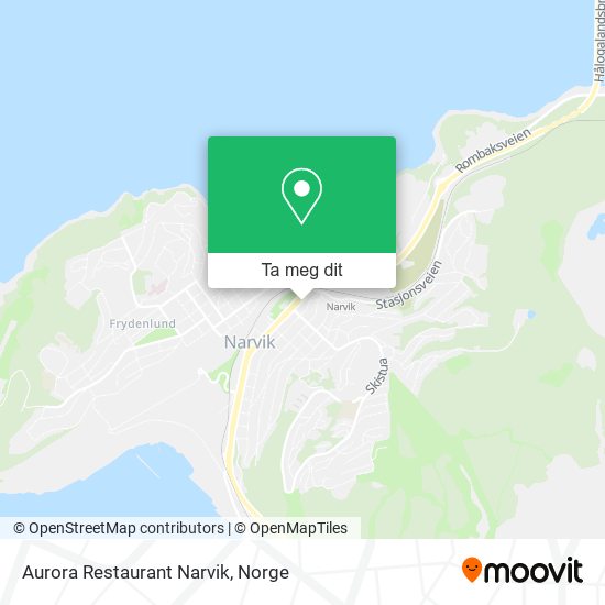 Aurora Restaurant Narvik kart