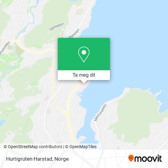 Hurtigruten Harstad kart