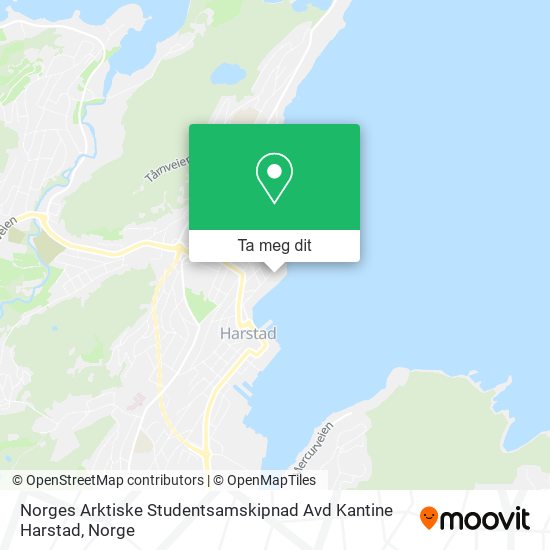 Norges Arktiske Studentsamskipnad Avd Kantine Harstad kart