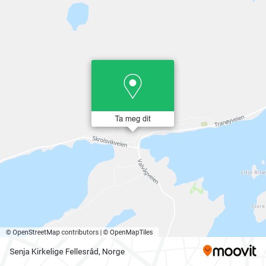 Senja Kirkelige Fellesråd kart