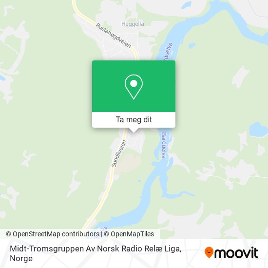 Midt-Tromsgruppen Av Norsk Radio Relæ Liga kart