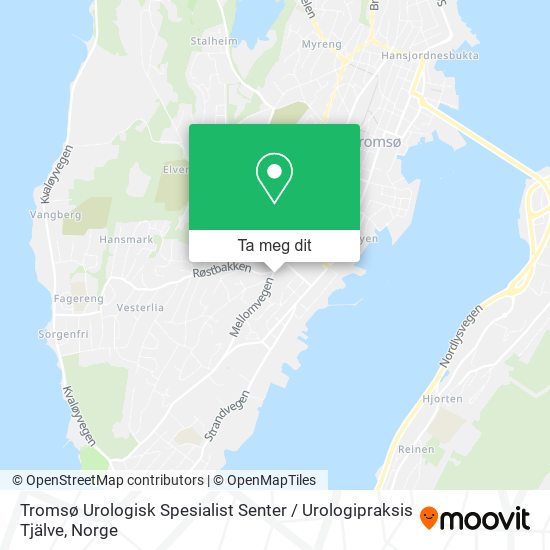 Tromsø Urologisk Spesialist Senter / Urologipraksis Tjälve kart