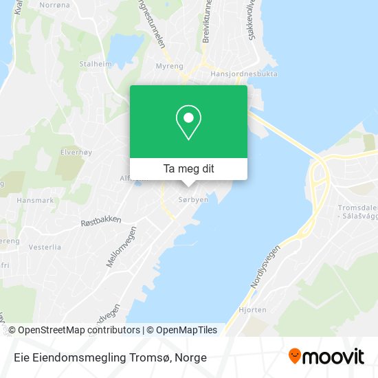 Eie Eiendomsmegling Tromsø kart