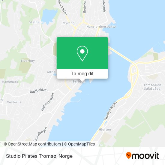 Studio Pilates Tromsø kart