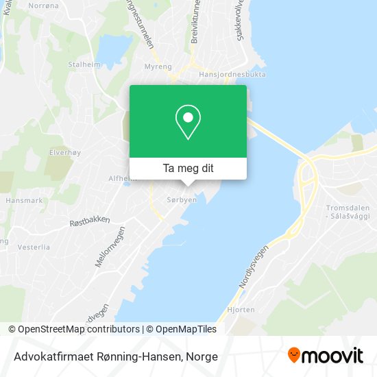 Advokatfirmaet Rønning-Hansen kart