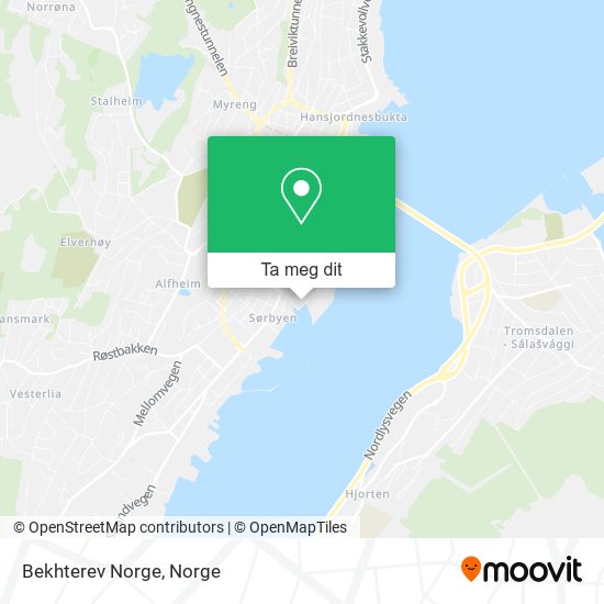 Bekhterev Norge kart
