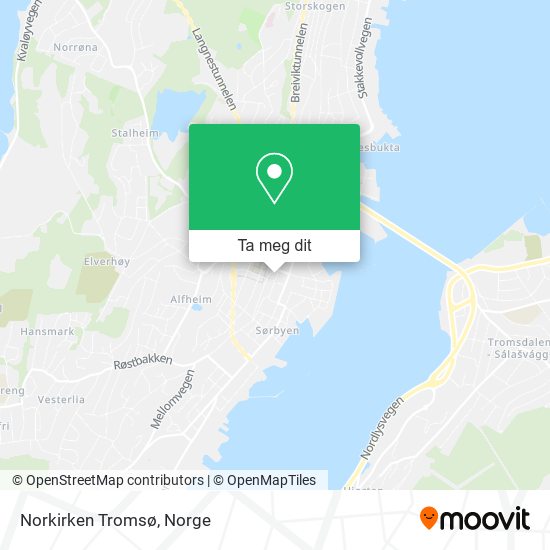 Norkirken Tromsø kart