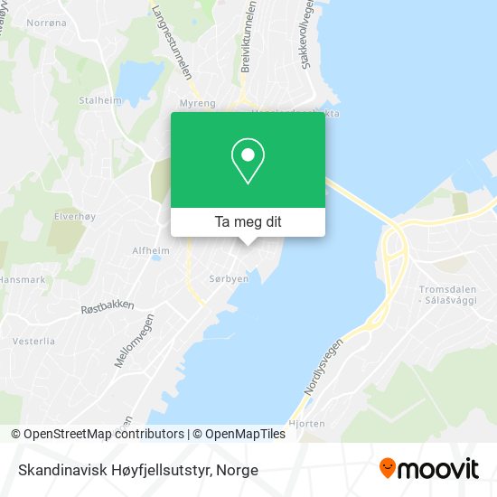 Skandinavisk Høyfjellsutstyr kart