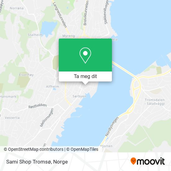 Sami Shop Tromsø kart