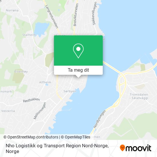 Nho Logistikk og Transport Region Nord-Norge kart