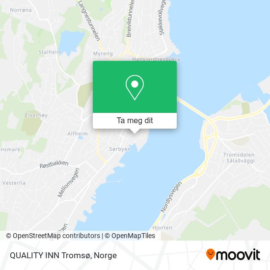 QUALITY INN Tromsø kart