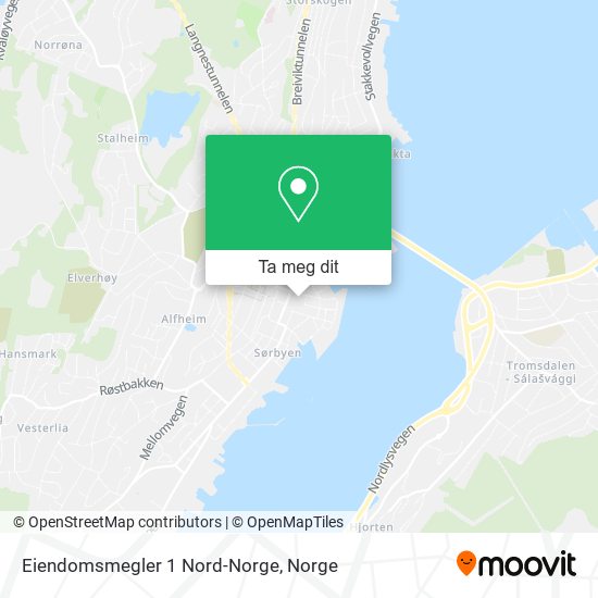 Eiendomsmegler 1 Nord-Norge kart