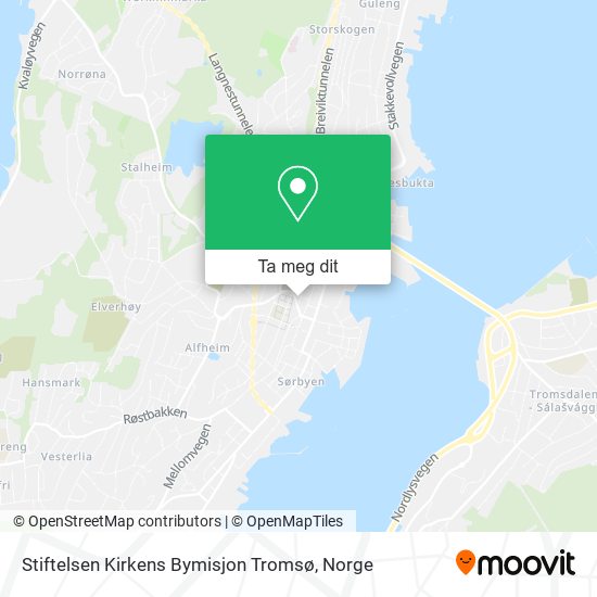 Stiftelsen Kirkens Bymisjon Tromsø kart