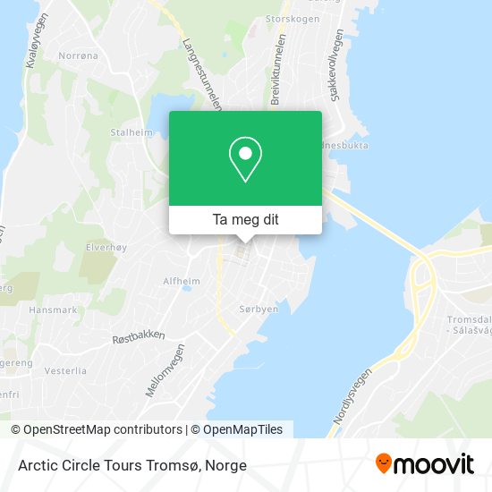 Arctic Circle Tours Tromsø kart
