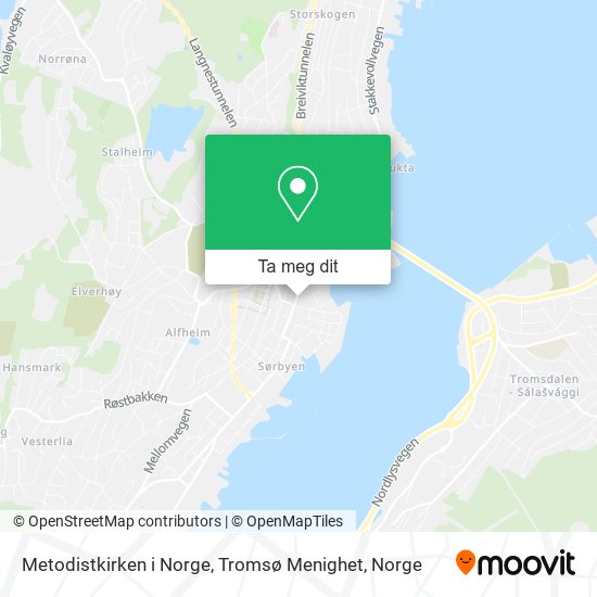 Metodistkirken i Norge, Tromsø Menighet kart