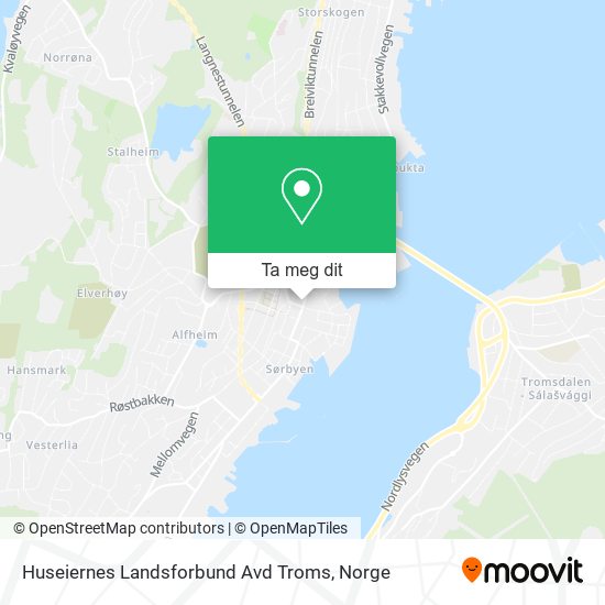 Huseiernes Landsforbund Avd Troms kart