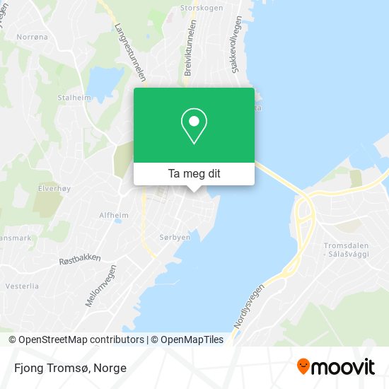 Fjong Tromsø kart