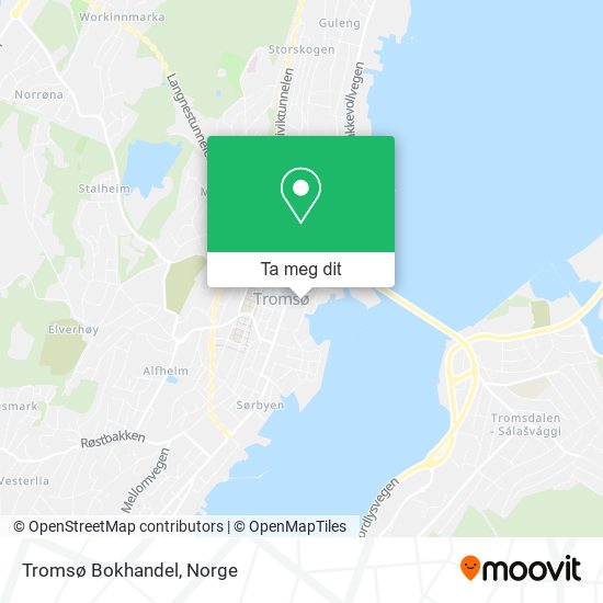 Tromsø Bokhandel kart