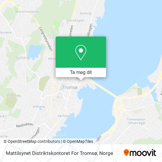 Mattilsynet Distriktskontoret For Tromsø kart