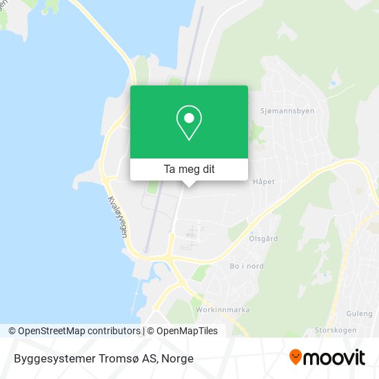Byggesystemer Tromsø AS kart