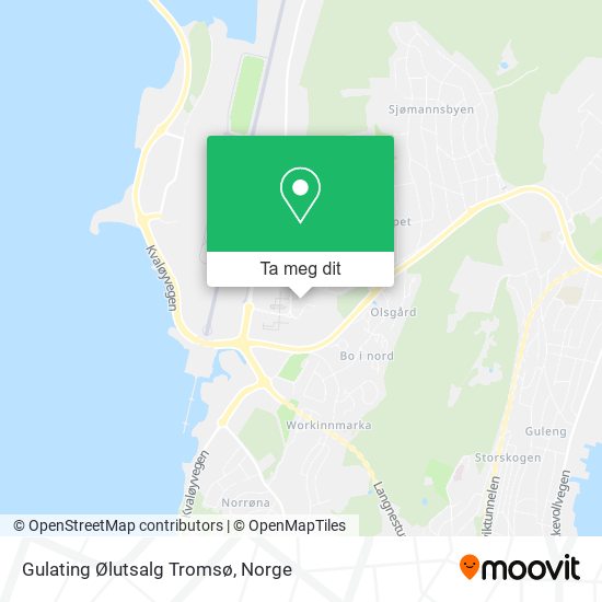 Gulating Ølutsalg Tromsø kart