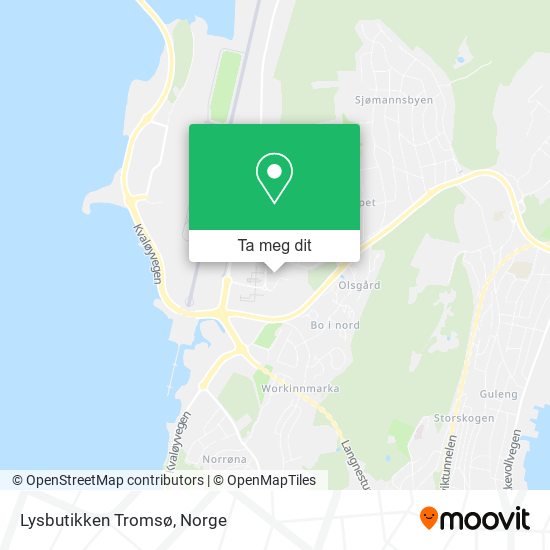 Lysbutikken Tromsø kart