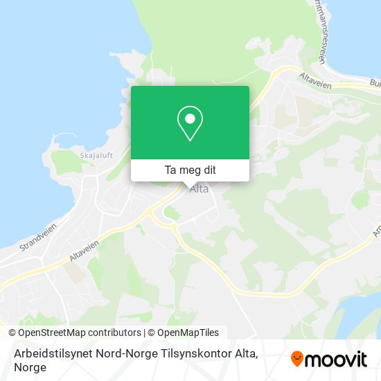 Arbeidstilsynet Nord-Norge Tilsynskontor Alta kart