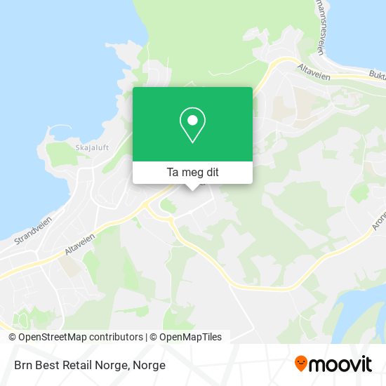 Brn Best Retail Norge kart