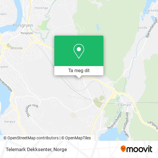 Telemark Dekksenter kart