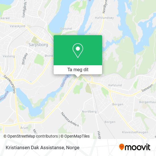 Kristiansen Dak Assistanse kart