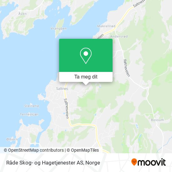 Råde Skog- og Hagetjenester AS kart
